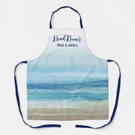 Havsblå vattenfärg Vinkara havskusten