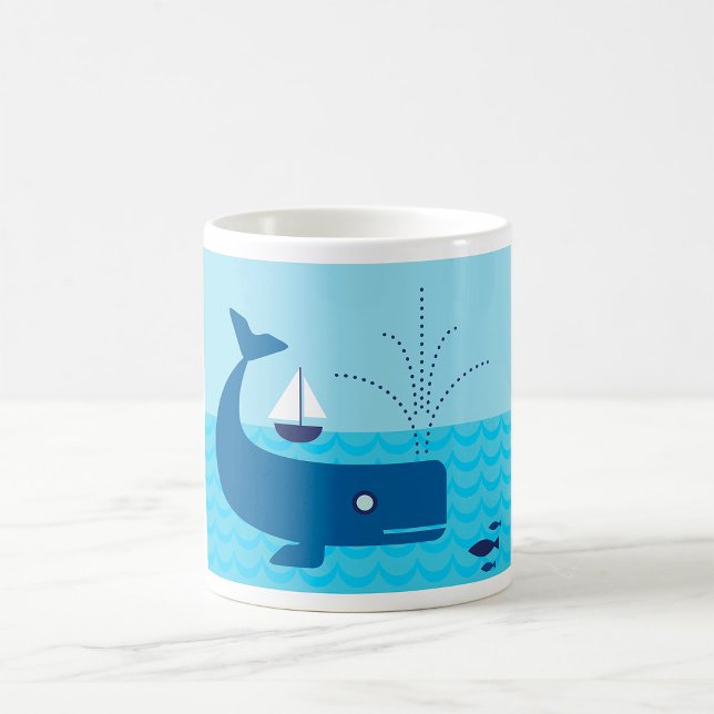 Havsblåa i sjön kaffemugg (Skapare uppladdad)