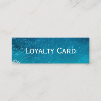 Havsblåförmånskort som uppdaterar kustdesign lojalitetskort