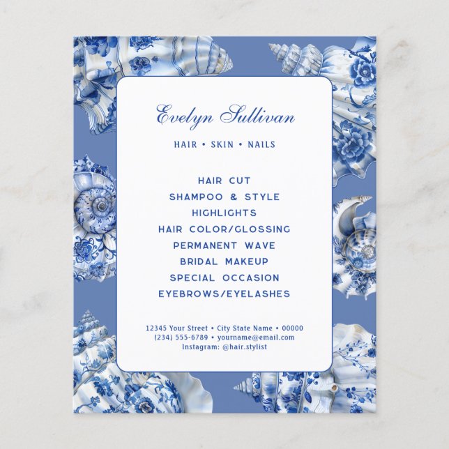 Havsblåsegelflygare Flygblad (Framsidan)