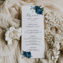 Havsblått Blommigt, Bröllop, middag