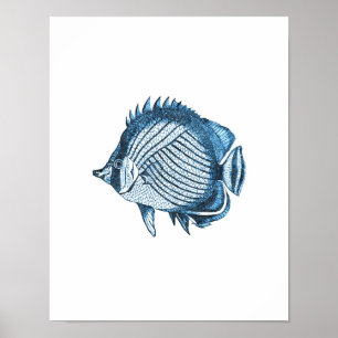 Havsblått i havskusten poster