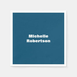 Havsblått slam - minimalistiskt tillägg av egna Na Pappersservett