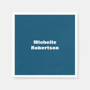 Havsblått slam - minimalistiskt tillägg av egna Na Pappersservett