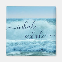 Havsblått Vågar, krasch Inhale Exhale