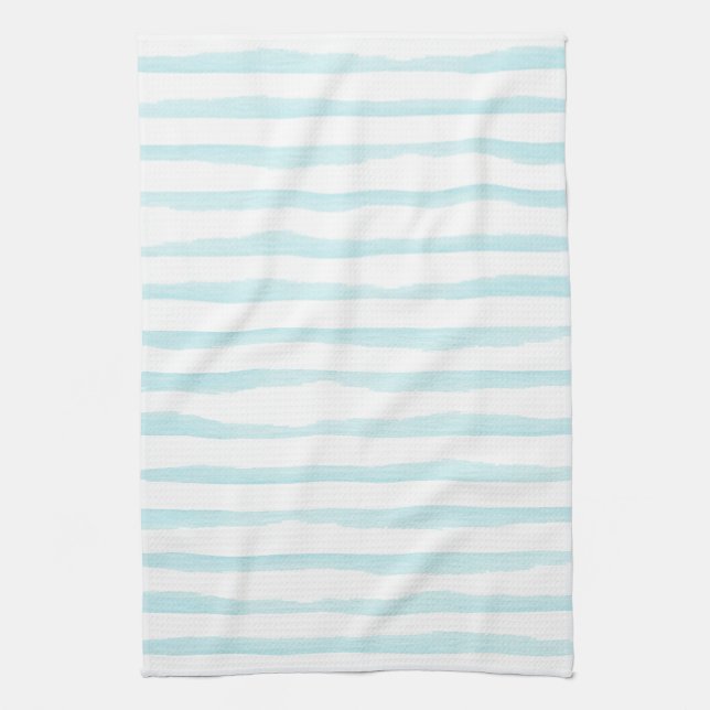 Havsblått vattenfärgssläktet rand Kitchen Towels Kökshandduk (Vertikal)