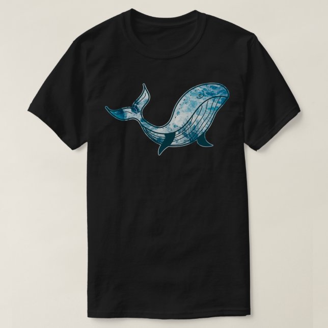 Havsblåval T Shirt (Design framsida)