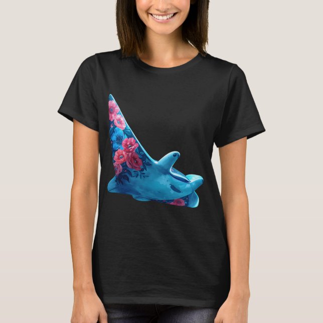 Havsblomma djävulsrocka t shirt (Framsida)