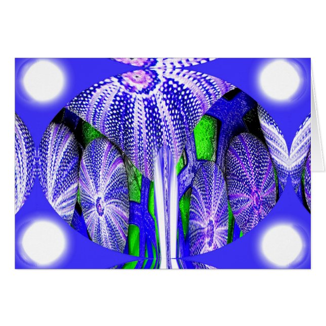 Havsbor i månljus hälsningskort (Framsidan Horizontal)