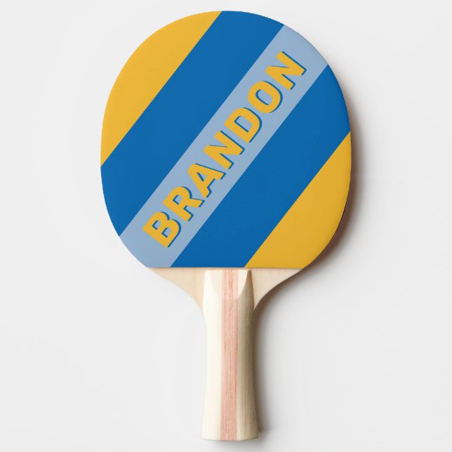 Havsbord Tjocka Ränder med Namn Pingisracket (Framsidan)