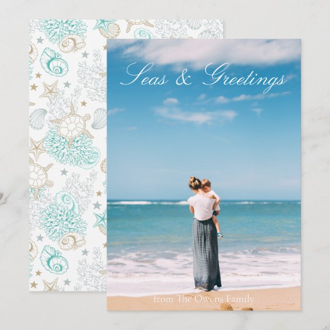 Havsbottenkort för Kärlek och Hälsning (Fram/baksida)