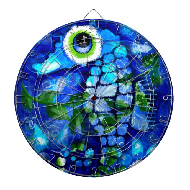 Havsbottenlevande havskust - havsblått darttavla (Framsidan)