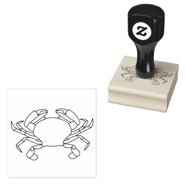 Havsbottenlevande havsvik (Nautical Fish Watercolo Stämpel (Stämplad)