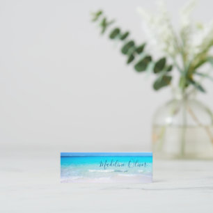 Havsbottenlevande vattendjur (Aqua Blue Modern Thi Mini Visitkort