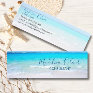 Havsbottenlevande vattendjur (Aqua Blue Modern Thi Mini Visitkort