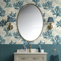 Havsbottenvitisprar - Teal, White, Blue - Coastal