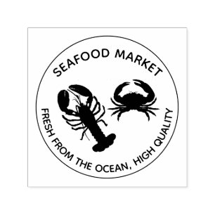 Havsbraxen Market Crustacean Självfärgande Stämpel