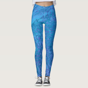 Havsbrygga 2 Luktblåfärgning av Abstrakt Leggings