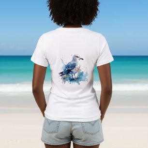 Havsbryggning: Vattenfärgen Fiskmås T Shirt
