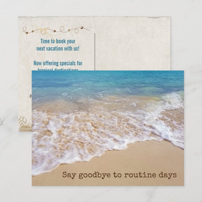 Havsbuss med resevykort vykort (Fram/baksida)