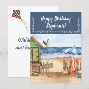 Havsdag vid Beach-Personligen Tack Kort
