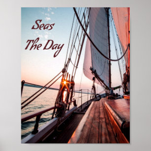 Havsdag vid sjön poster