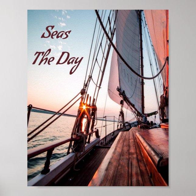 Havsdag vid sjön poster (Framsidan)