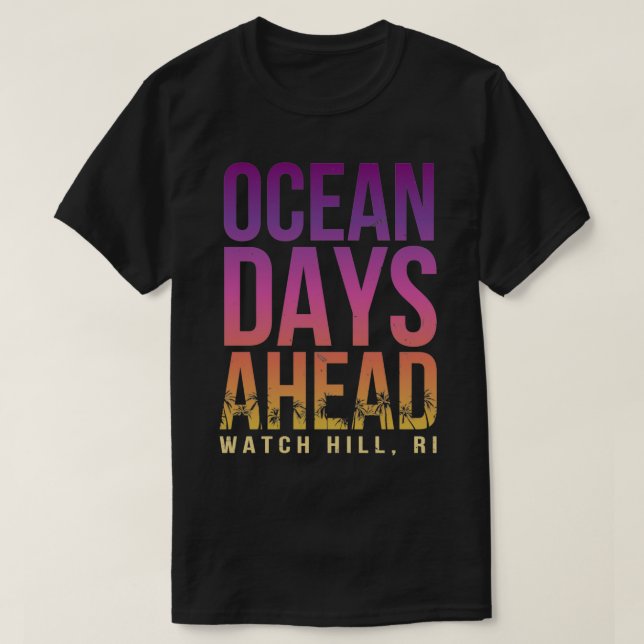 Havsdagar före bevakning av Backe Beach Älskare Rh T Shirt (Design framsida)