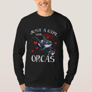 Havsdäggdjur i Orca Fläkt är bara en flicka som T Shirt