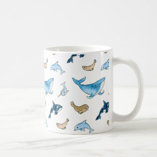 Havsdäggdjurmönster Kaffemugg