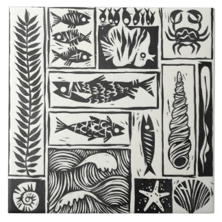 Havsdekorativ badplatta kakelplatta