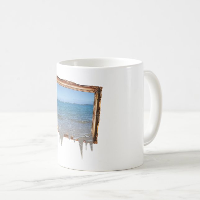 Havsdelning utanför Bild Ram Kaffemugg (Framsida höger)