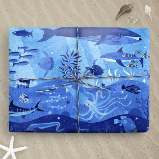 Havsdjupszoner - Undervattensdjur L Presentpapper