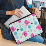 Havsdjur, havslevande, bläckfisk, maneter, örter laptop fodral<br><div class="desc">Cute,  roligt och ljust mönster med bläckfisk,  jellyfisk,  hjärtan och stjärnor. Modern gåva och trendig,  perfekt för älskare i ditt liv.</div>