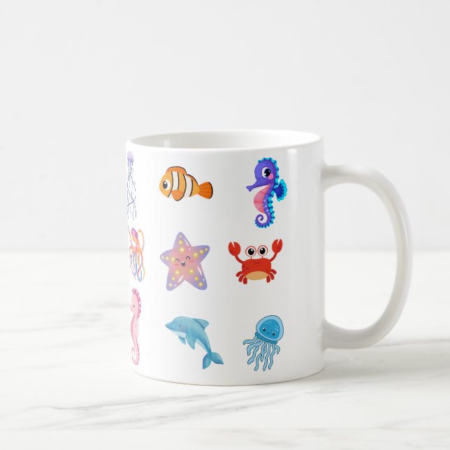 havsdjur kaffemugg (Höger)