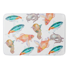 Havsdjur mönster badrumsmatta