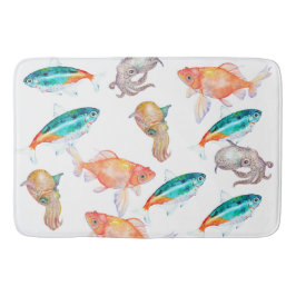 Havsdjur mönster badrumsmatta