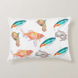 Havsdjur mönster prydnadskudde