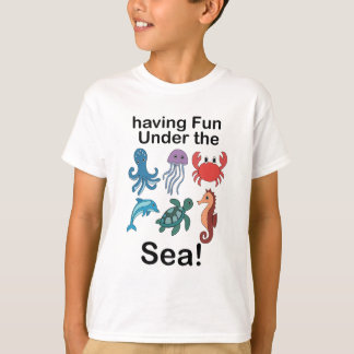 Havsdjur som har kul under havet födelsedag t shirt