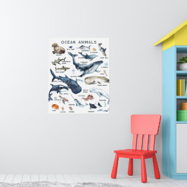 Havsdjur | Utbildning Lärande Klassrum Poster