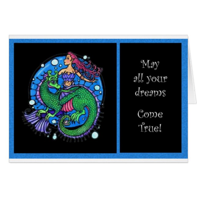 Havsdrömmar Hälsningskort (Framsidan Horizontal)