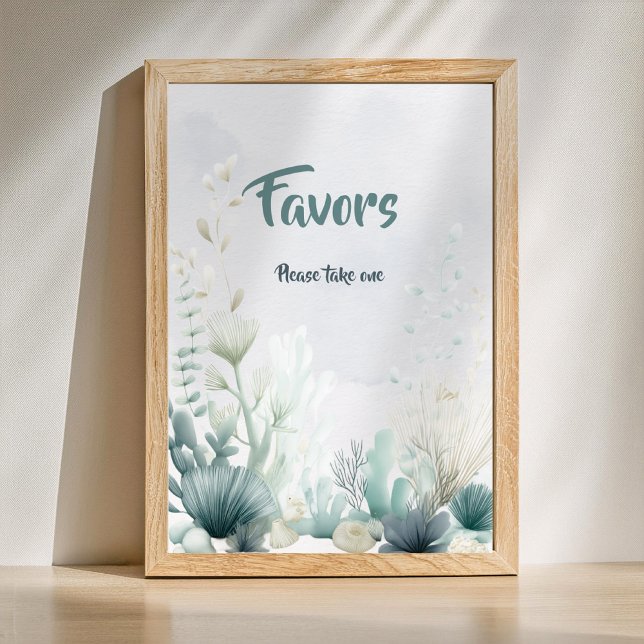 Havse möter dig snart Babyfirande Gåvor Skylt (Favors Baby Shower Sign)