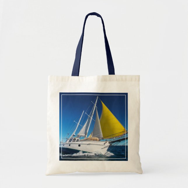 Havsegling i en yacht tygkasse (Framsidan)
