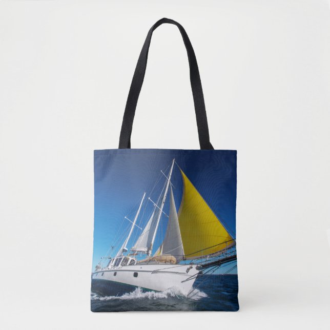Havsegling i en yacht tygkasse (Framsida)