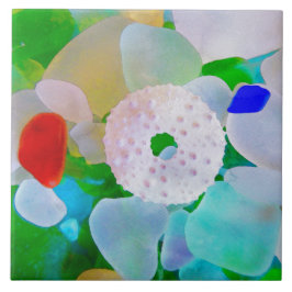 Havsexponeringsglas- och havsgatubarnsnäcka kakelplatta