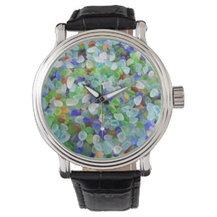 Havsexponeringsglasklocka Armbandsur