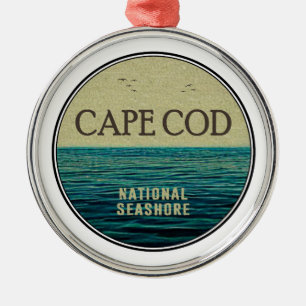 Havsfåglar i Kap Cod National Seashore Ocean Birds Julgransprydnad Metall