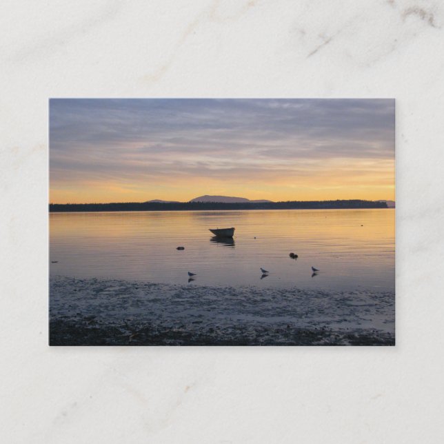 Havsfåglar och fartyg visitkort (Framsida)