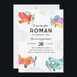 Havsfärg Flygplan Clouds Himlar Kid Flygplan Birth Inbjudningar<br><div class="desc">Havsfärg Flygplan Clouds Himlar Kid Flygplan Birthday Investigation</div>