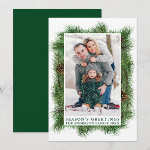 Havsfärg Gräs Ram Grönt Greetings Julkort